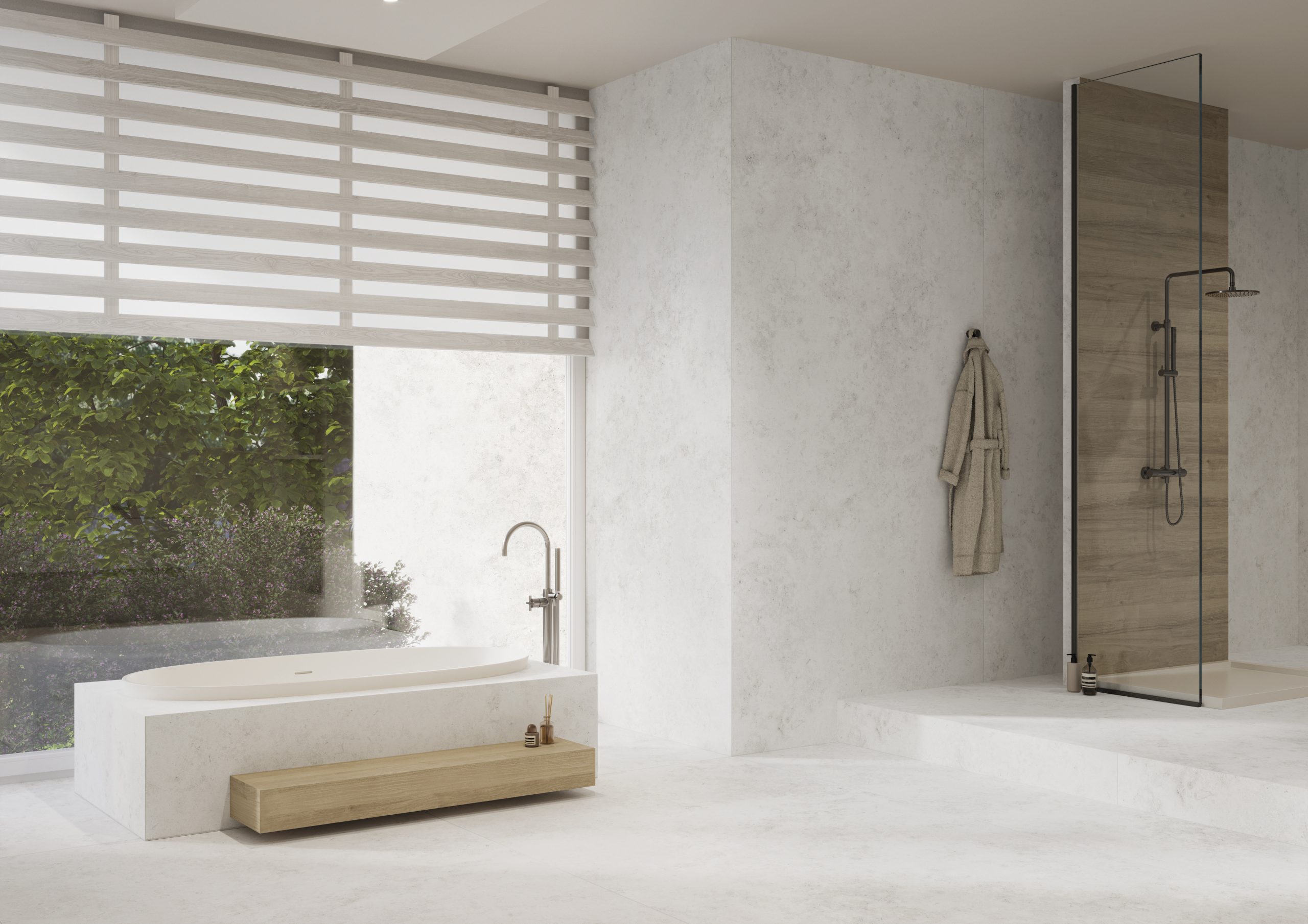Lapidura Jura White 12mm Porselen Tezgah - Görsel 2